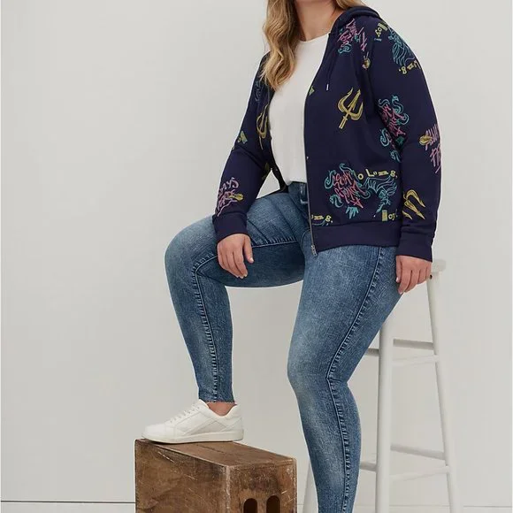 ZIP-UP HOODIE - FLEECE VILLAIN URSULA - Picture 4 of 5